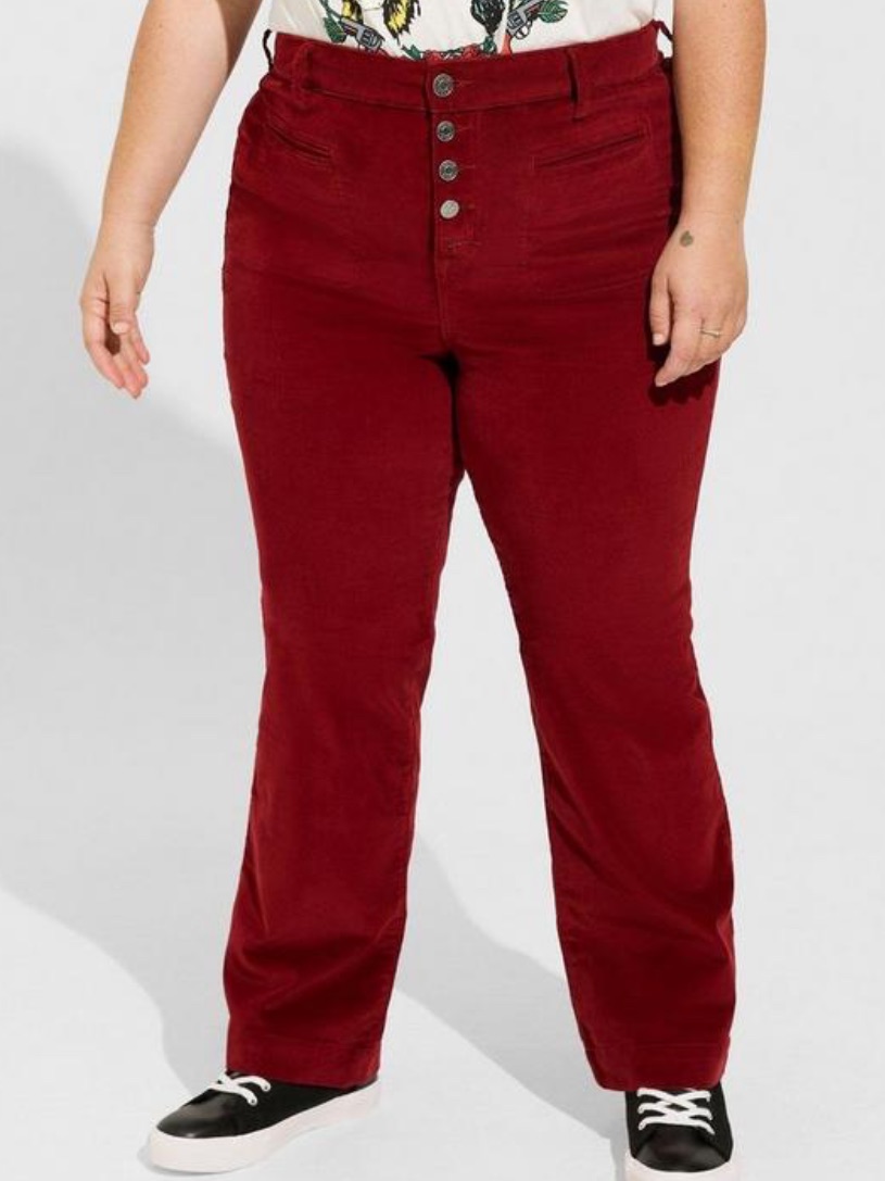 Torrid Red Corduroy Jeans